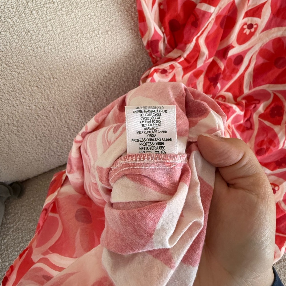 Frances Valentine Olive Holiday Floral Print Caftan🤍 - Picture 8 of 9